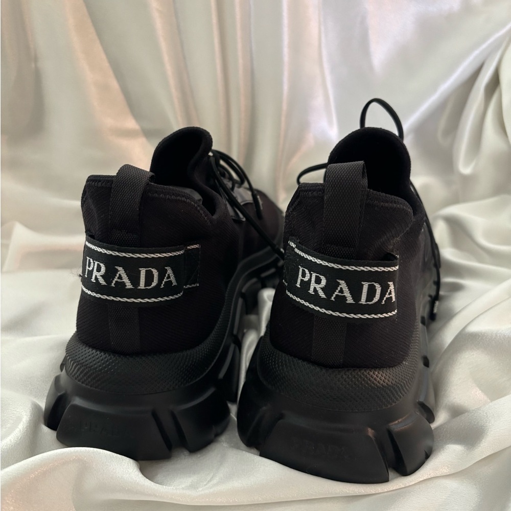 Prada Black Sneakers BRAND NEW Men's US10 - Picture 3 of 5